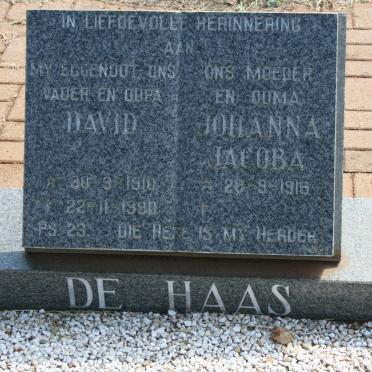 HAAS David, de 1910-1990 &amp; Johanna Jacoba 1916-