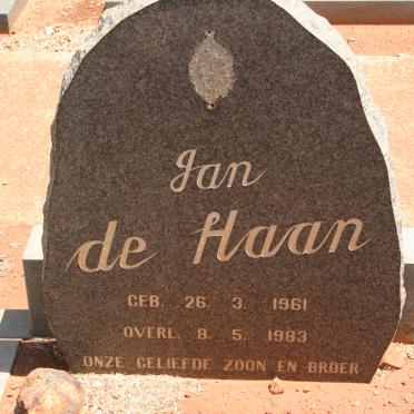 HAAN Jan, de 1961-1983