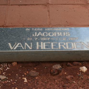 HEERDEN Jacobus, van 1917-1987