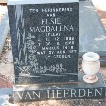 HEERDEN Elsie Magdalena, van 1908-1980