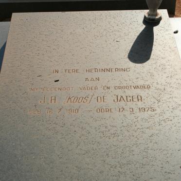 JAGER J.A., de 1910-1975