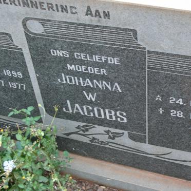 JACOBS Francis Simpson 1899-1977 &amp; Johanna W. 1900-1981 