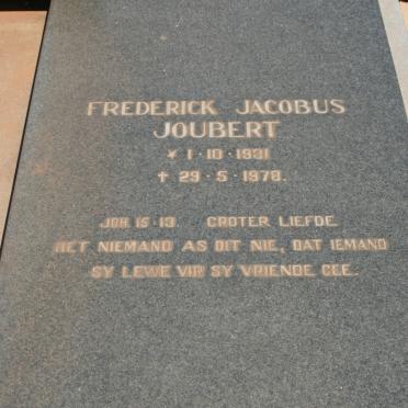 JOUBERT Frederick Jacobus 1931-1978