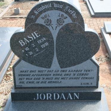 JORDAAN Basie 1934-1991