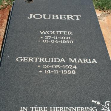 JOUBERT Wouter 1918-1990 &amp; Gertruida Maria 1924-1998