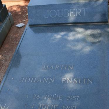 JOUBERT Martin Johann Enslin 1957-1980