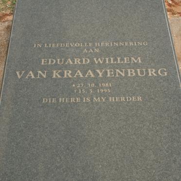KRAAYENBURG Eduard Willem, van 1981-1995