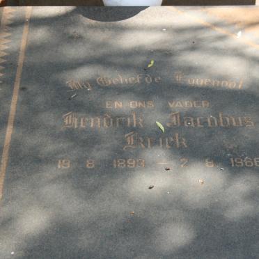 KRIEK Hendrik Jacobus 1893-1966