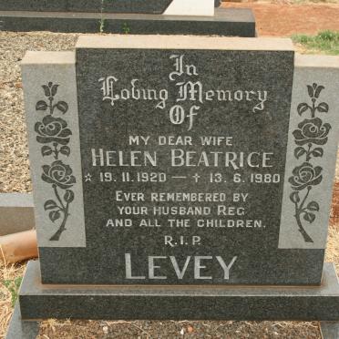 LEVEY Helen Beatrice 1920-1980