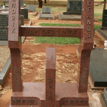 LINDE Hendrik Stefanus, van der 1963-1987