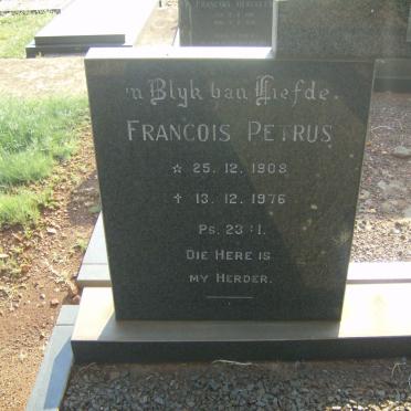 LIEBENBERG Francois Petrus 1908-1976