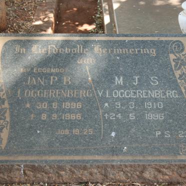 LOGGERENBERG Jan P.B., v. 1896-1966 &amp; M.J.S. 1910-1996