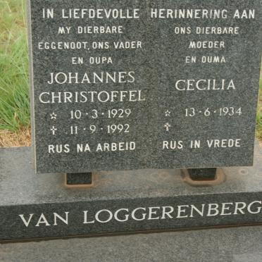 LOGGERENBERG Johannes Christoffel, van 1929-1992 &amp; Cecilia 1934-