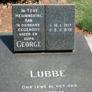 LUBBE George 1917-1979