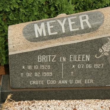 MEYER Britz 1928-1989 &amp; Eileen 1927-