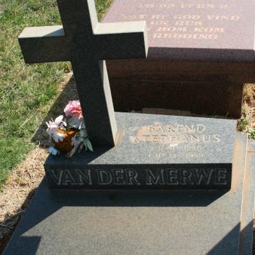MERWE Barend Stephanus, van der 1946-1989