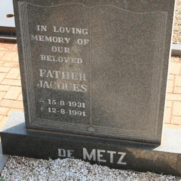 METZ Jacques, de 1931-1991
