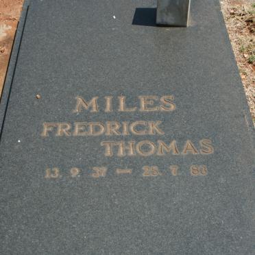 MILES Frederick Thomas 1937-1983