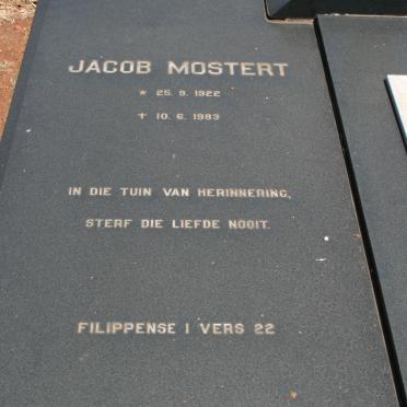 MOSTERT Jacob 1922-1983