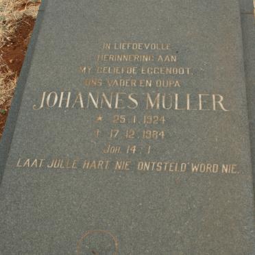 MULLER Johannes 1924-1984