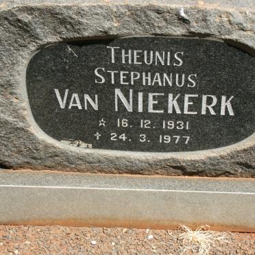 NIEKERK Theunis Stephanus, van 1931-1977