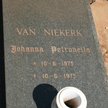 NIEKERK Johanna Petronella, van 1975-1975