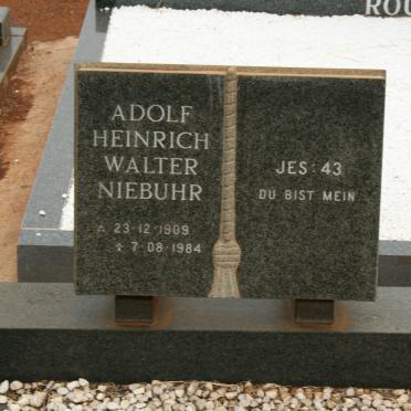 NIEBUHR Adolf Walter 1909-1984