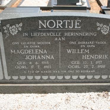NORTJÉ Willem Hendrik 1917-1988 &amp; Magdalena Johanna 1915-1985