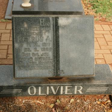 OLIVIER Petrus A. 1917-1985