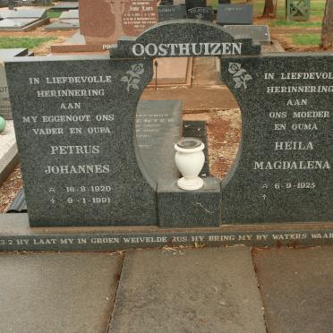 OOSTHUIZEN Petrus Johannes 1920-1991 &amp; Heila Magdalena 1925-