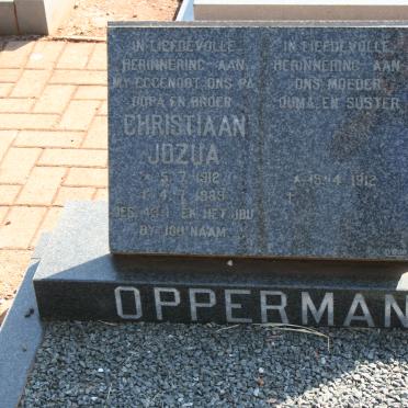 OPPERMAN Christiaan Jozua 1912-1989