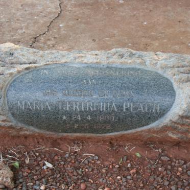 PEACH Maria Gertruida 1900-1972