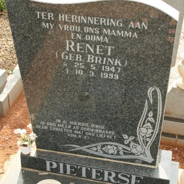 PIETERSE Renet nee BRINK 1947-1999