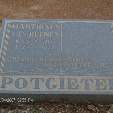 POTGIETER Marthinus van Reenen 1907-1972