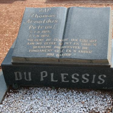 PLESSIS Thomas Arnoldus Petrus, du 1925-1973