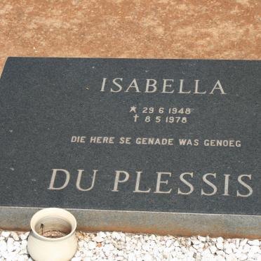 PLESSIS Isabella, du 1948-1978