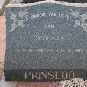PRINSLOO Nicolaas 1916-1967