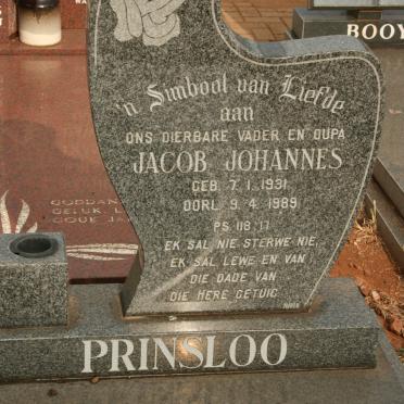 PRINSLOO Jacob Johannes 1931-1989