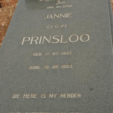PRINSLOO J.G.P. 1947-1993 