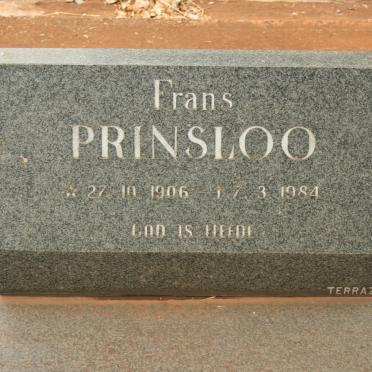 PRINSLOO Frans 1906-1984