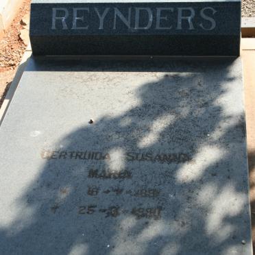 REYNDERS Gertruida Susanna Maria 1891-1990