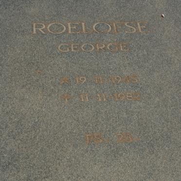 ROELOFSE George 1945-1982
