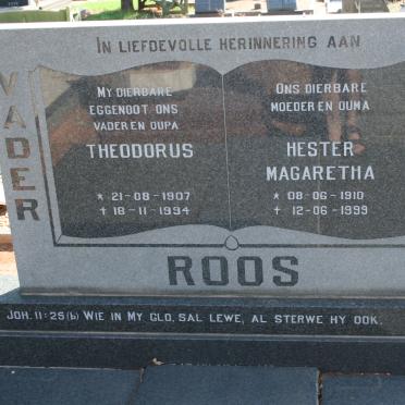 ROOS Theodorus 1907-1994 &amp; Hester Magaretha 1910-1999