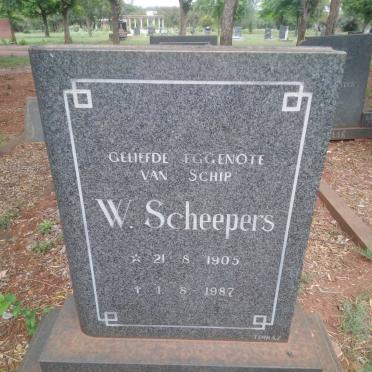 SCHEEPERS W. 1905-1987