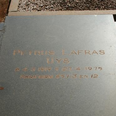 UYS Petrus Lafras 1919-1975