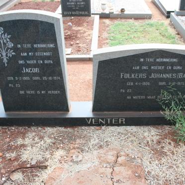 VENTER Jacob 1905-1974 &amp; Folkers Johannes 1920-1975