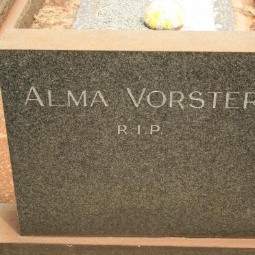 VORSTER Alma 