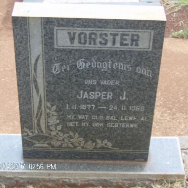 VORSTER Jasper J. 1877-1968