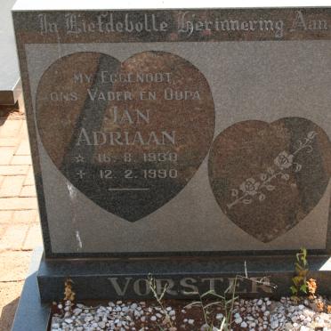 VORSTER Jan Adriaan 1930-1990