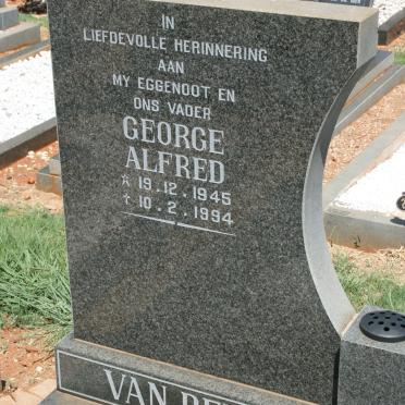 WALT George Alfred, van der 1945-1994